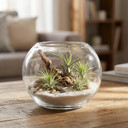 VBW0005 - Clear Bubble Bowl Glass Vase - 5"