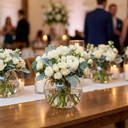 VBW0005 - Clear Bubble Bowl Glass Vase - 5"