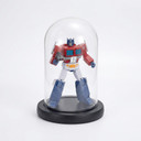 VDM0710WB - Small Glass Dome Cloche with Wood Base - 10"