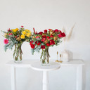 VMA1060 - Bella Vintage Floral Vase - 8.7"