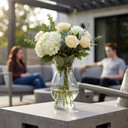 VMA1060 - Bella Vintage Floral Vase - 8.7"