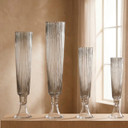 VTV3222 - Clear Fluted Trumpet Vase - 22"