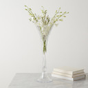 VTV3320 - Flare Fluted Clarinet Trumpet Vase - 19.75"