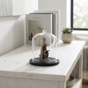 VDM0304BB - Small Glass Cloche with Base - 4.1"