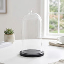 VDM0612BB - Extra Large Glass Cloche with Base - 12.2"