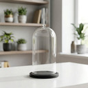 VDM0612BB - Extra Large Glass Cloche with Base - 12.2"