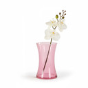 VMA1110PK - Pink Glass Rosario Vase, Machine Blown - 8"