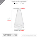 Cone Bud Vase - 4.7" (Various Colors)