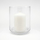VHV4308 - Taylor Raised Hurricane Pillar Candle Holder / Vase - 7.9"  (2 pcs/case)