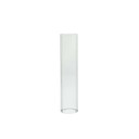 HSR0312 - Pleated/Ribbed Clear Glass Hurricane Candle Shade Chimney Tube  [No Bottom] - 3" x 12"