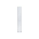 HSR2514 - Pleated/Ribbed Clear Glass Hurricane Candle Shade Chimney Tube  [No Bottom] - 4" x 8"