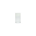 HSR3506 - Pleated/Ribbed Clear Glass Hurricane Candle Shade Chimney Tube  [No Bottom] - 3.5" x 6"