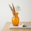 Swirled Rose Bouquet Vase, Machine Pressed - 8" (Various Colors)