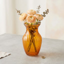 Swirled Rose Bouquet Vase, Machine Pressed - 8" (Various Colors)