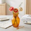 Swirled Rose Bouquet Vase, Machine Pressed - 8" (Various Colors)