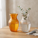 Swirled Rose Bouquet Vase, Machine Pressed - 8" (Various Colors)