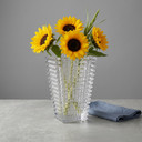 VQT3009 - Overjoyed Boutique Harper Vase / Tapered Block Vase - 8.85"