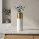 Tall Ceramic Cylinder Vase - 4" x 12" (Various Colors)