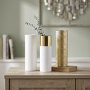 Tall Ceramic Cylinder Vase - 4" x 12" (Various Colors)
