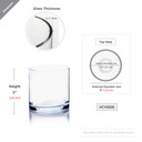 5" Diameter Glass Cylinder Vase  (Various Heights - Under 15")
