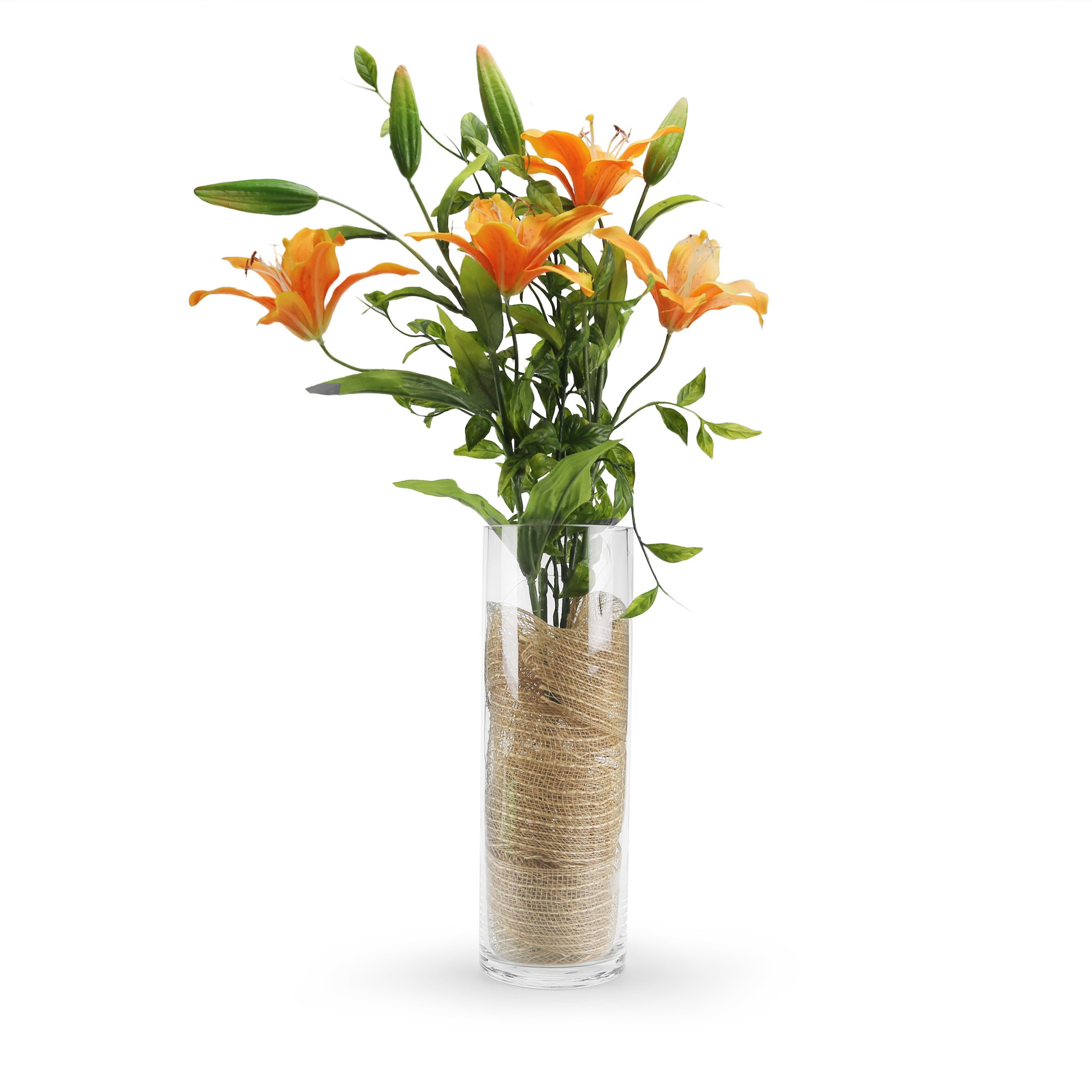 VCY0412 4"x12"H Cylinder Glass Vases Wholesale Bulk WGV International