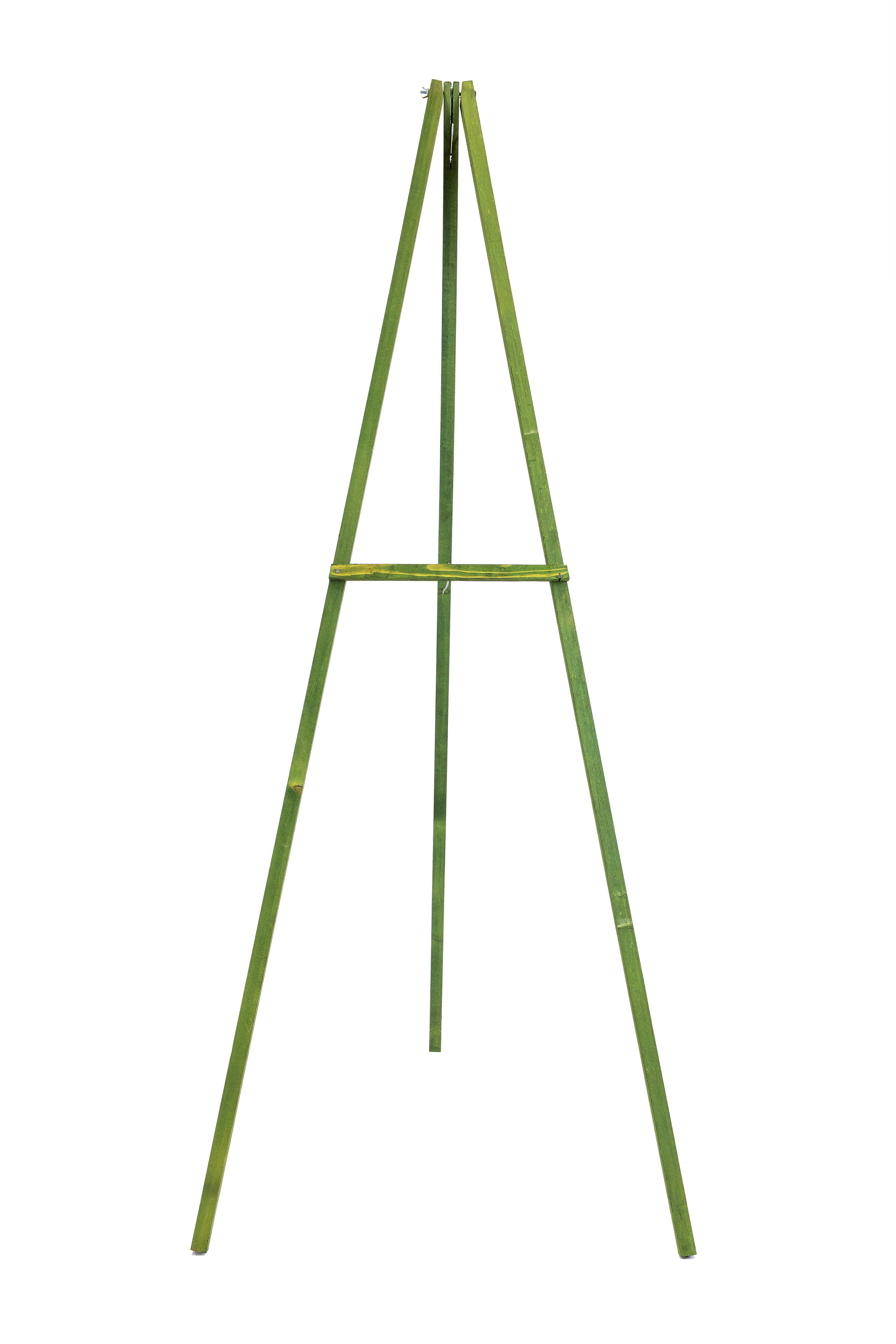 EASEL54GW Wooden Floral Easel, Green Stained Wood 54"