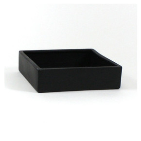 CBC1003BK - Black Low Square Block - 10"x10"x2.5"