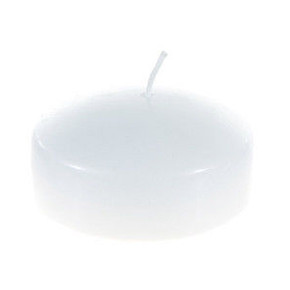 CGA063-W - 2" Floating Disc Candles - White