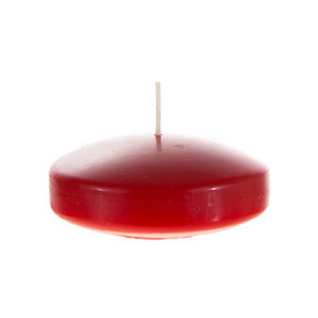 CGA064-R - 3" Floating Disc Candles - Red