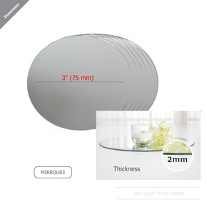 MIRROU03 Round Mirror 3" (48pcs)