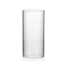 HST4710 - Clear Hurricane Candle Shade Chimney Tube  [No Bottom] - 4.7" x 10"