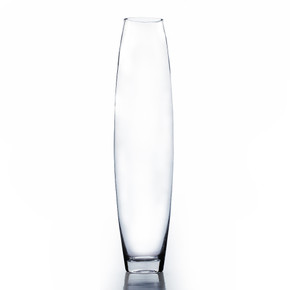 VFV0316 - Clear Bullet Urn Glass Vase - 3" x 16"