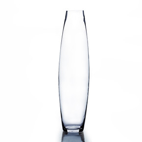 VFV0428 Clear Bullet Urn Glass Vase - 4" x 28" (2pcs)