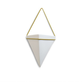 CUD2607WT Hanging Inverted Pyramid Ceramic with Wall Mount - 6.9" (6 pcs)