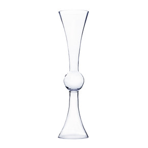 VTV2130 - Clear Reversible Trumpet Vase - 30"