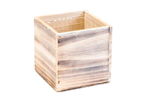 WCB0004WA - White Washed Wood Planter Box - 4" (12 pcs)