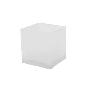 VCB0004FR - Frosted Cube Glass Vase - 4"x  4"(12 pcs)