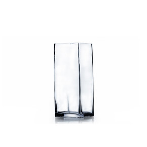 VBV0306 - Square Block Glass Vase - 3"x6"H  (24 pcs/case)