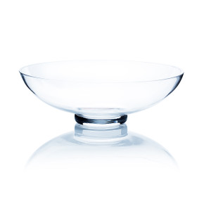 VBW4002 - Clear Low Bowl Glass Vase - 11"x4"