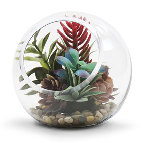 VBW6108 - Slant Bubble Bowl Vase - 8"