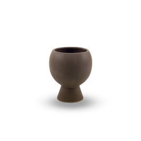 CUB3004DE - Desert Sand Ceramic Urn Vase - 3.5" x 4"