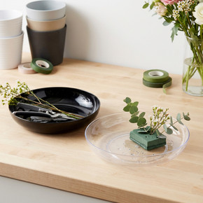 Plastic Floral Designer Dish - 7.5" (Various Colors)