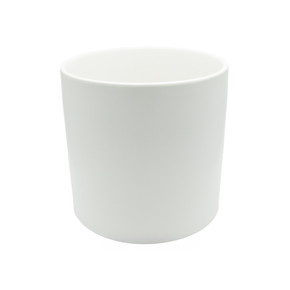 CYL7507WT - White Ceramic Cylinder Vase - 6.75"H