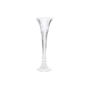 VTV3320 - Flare Fluted Clarinet Trumpet Vase - 19.75"