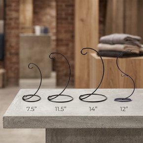 META00 - Black Metal Terrarium Hanger Collection – Decorative Hanging Display Stands (Various Sizes)
