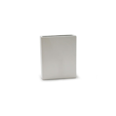 CBR8312WT - White Tall Flat Rectangle - 8"x2.5"x12"