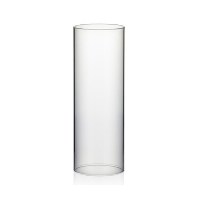 HST3510 - Clear Hurricane Candle Shade Chimney Tube (NO Bottom) -  3.5" x 10" (24 pcs/case)