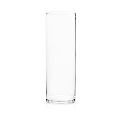 VCY0824 - Cylinder Glass Vase - 8" x 24"H