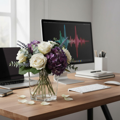 VTB0508 - Taper Down Block Vase - 8"