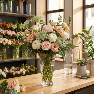 VTC1610 - Tapered Floral Bouquet Vase - 10"